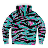 Miami Tiger Stripe Microfleece Ziphoodie