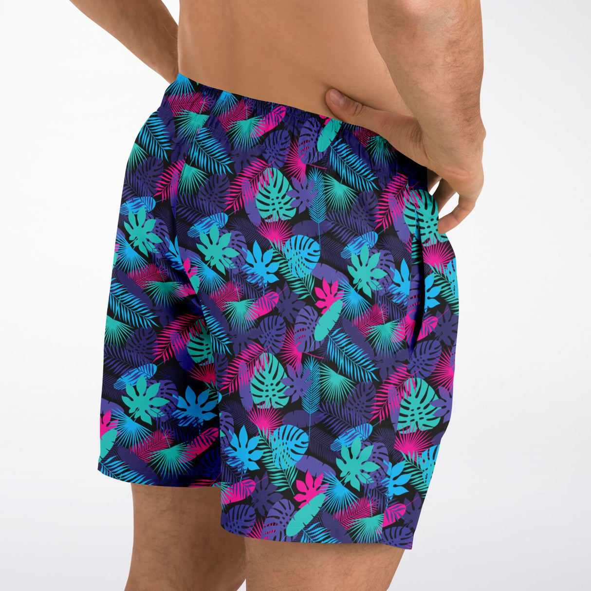 Bañador tipo bóxer para hombre Rad Palm Neon Jungle 