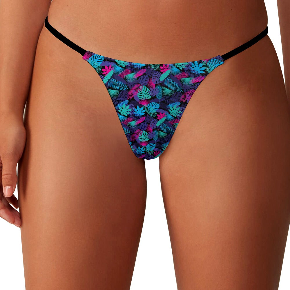 Neon Jungle Thong