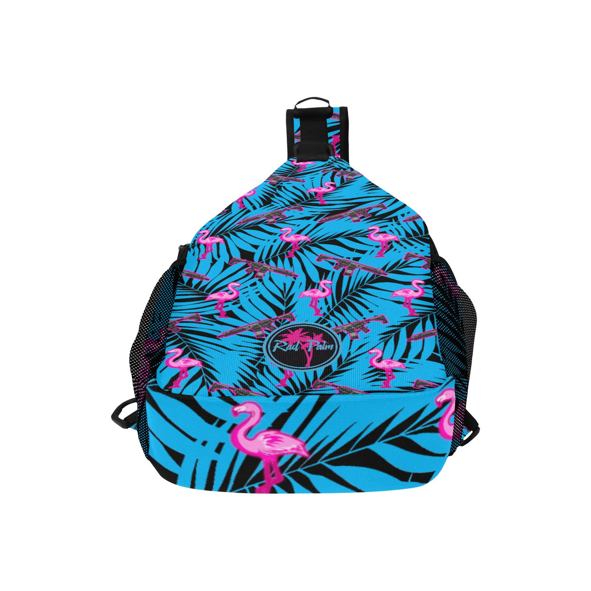 Front Line Flamingo Dark Sling Bag