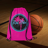 Hot Pink Draw String Bag