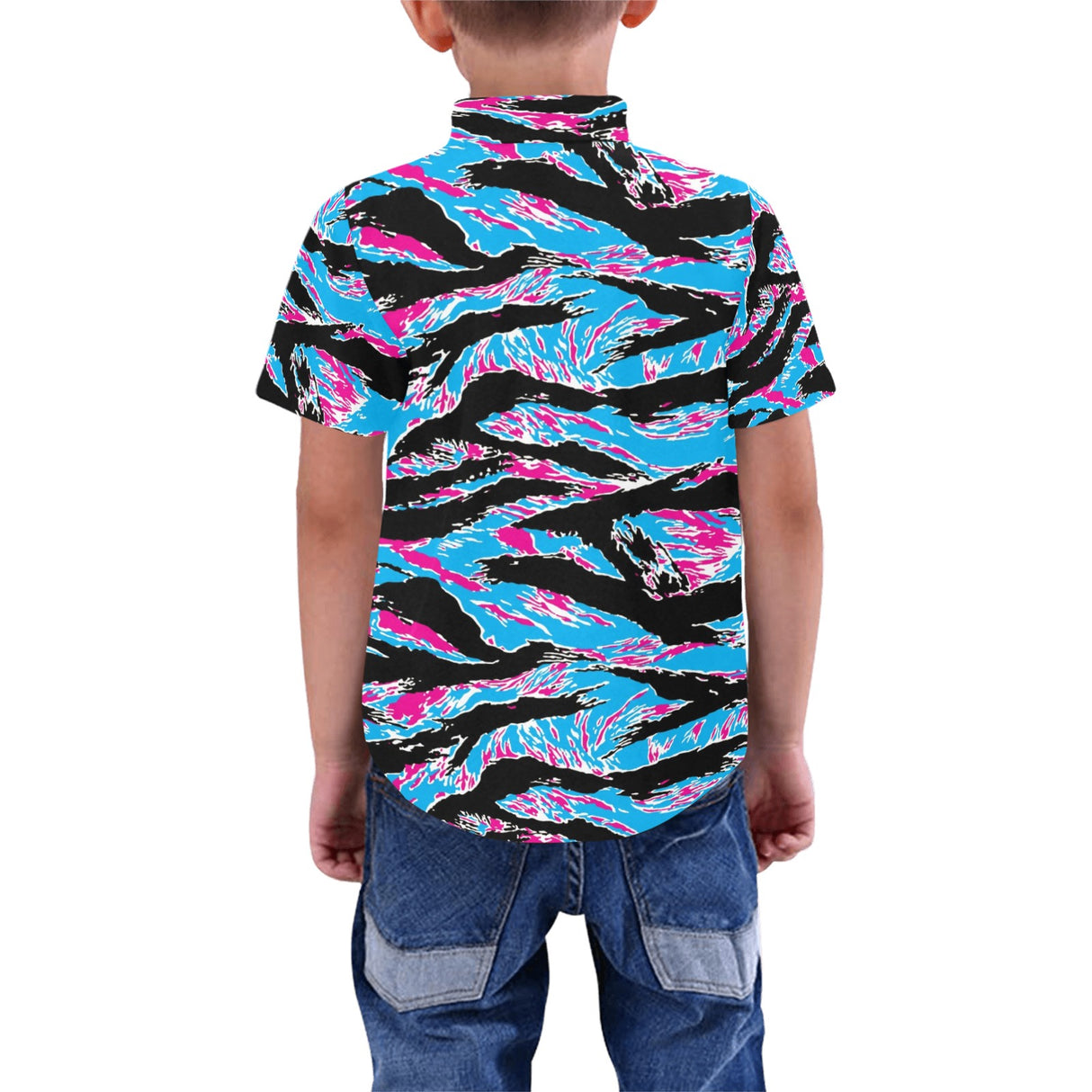 Miami Tiger Stripe Kid's Party Shirt