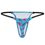 Tanga azul hibisco de alta capacidad