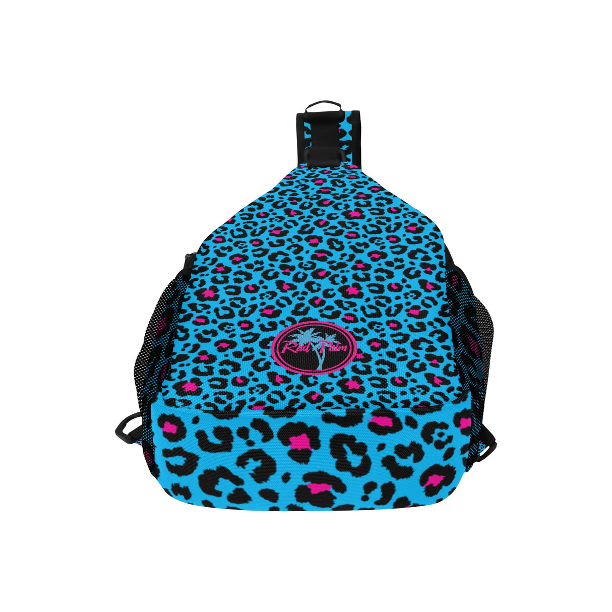 Bolso bandolera de leopardo azul