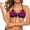 Party Like A Flockstar Dark Pink Bikini Top