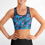 Frontline Flamingo Mesh Padded Sports Bra