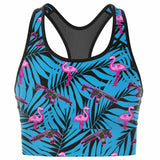 Frontline Flamingo Mesh Padded Sports Bra