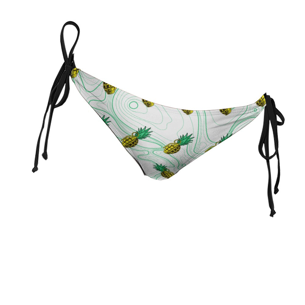 Pineapple Death White Bikini Briefs