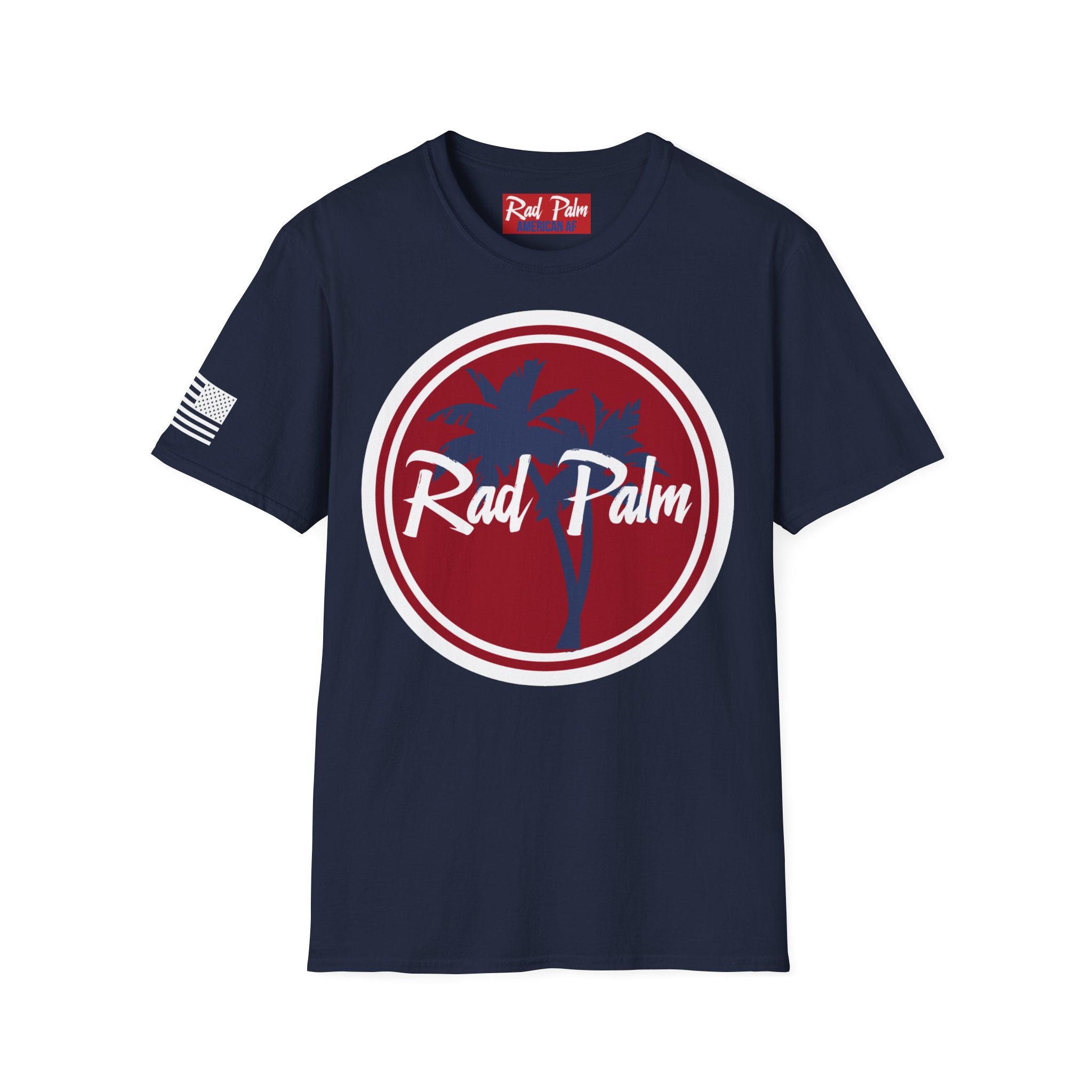 Rad Palm Big Logo American AF Unisex Softstyle T-Shirt