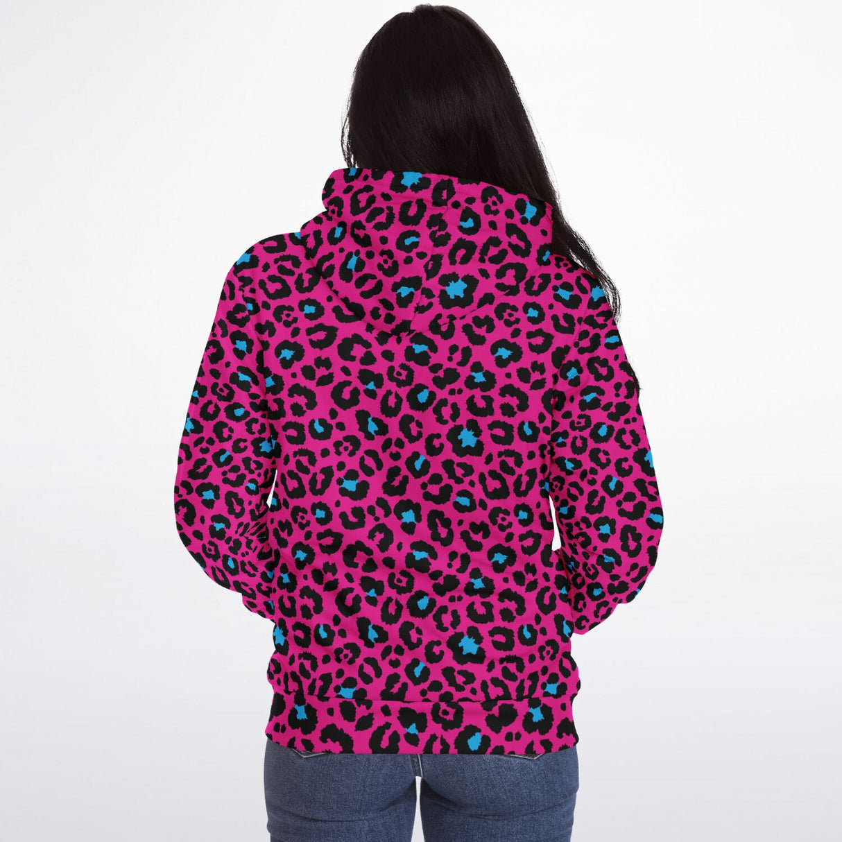 Pink Leopard Microfleece Ziphoodie