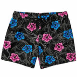 Bañador de hombre Rad Palm High Capacity Hibiscus Black