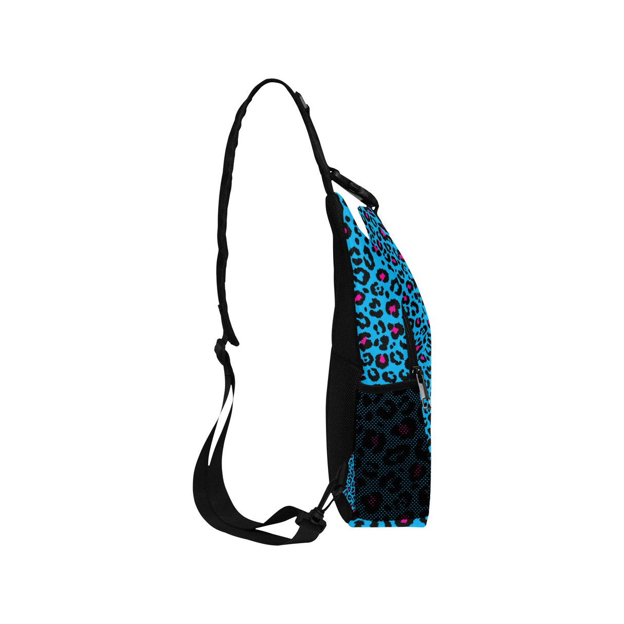 Bolso bandolera de leopardo azul