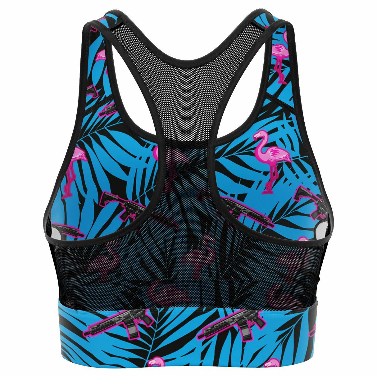 Frontline Flamingo Mesh Padded Sports Bra