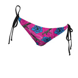 Braguita de bikini de alta capacidad con diseño de hibisco