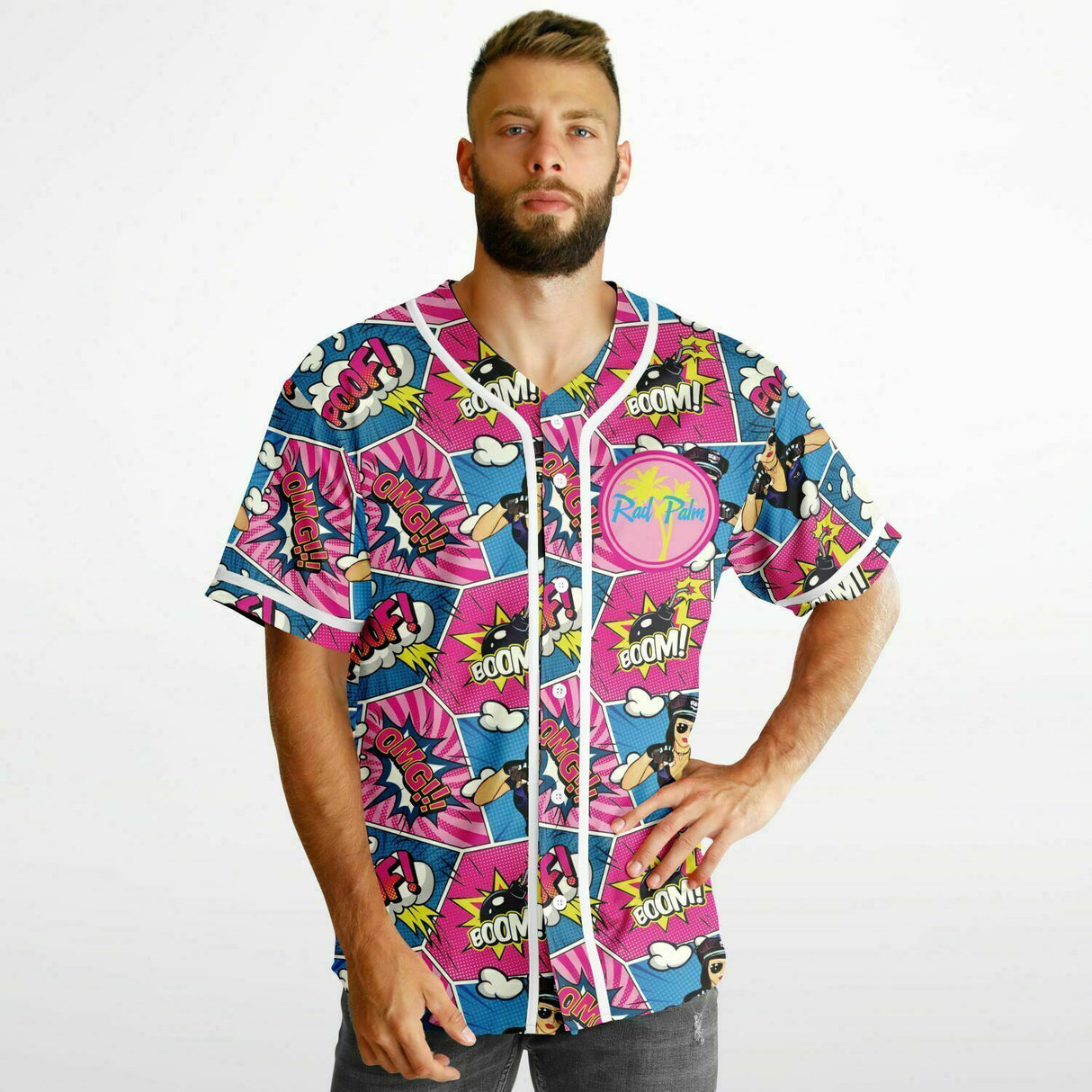 Here Comes The Boom! Reversible Baseball Jersey