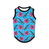 High Capacity Hibiscus Blue Tank Top