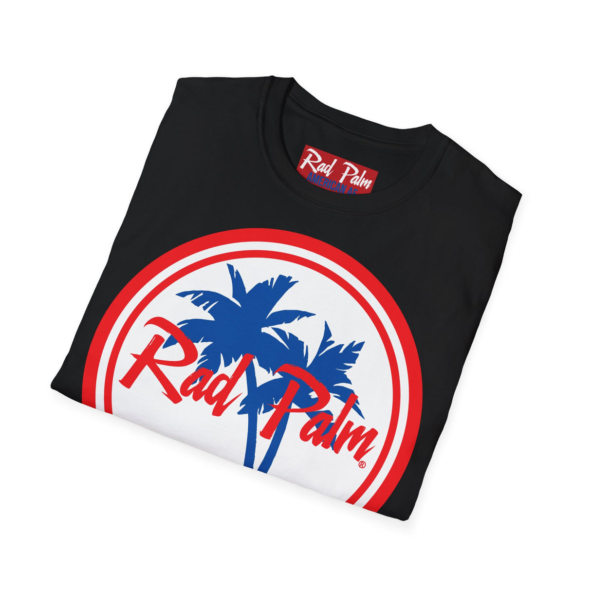 Camiseta unisex de estilo suave con el logotipo de Rad Palm