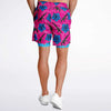 Cargar imagen en el visor de la galería, High Capacity Hibiscus Pink Men&#39;s 2-in-1 Shorts