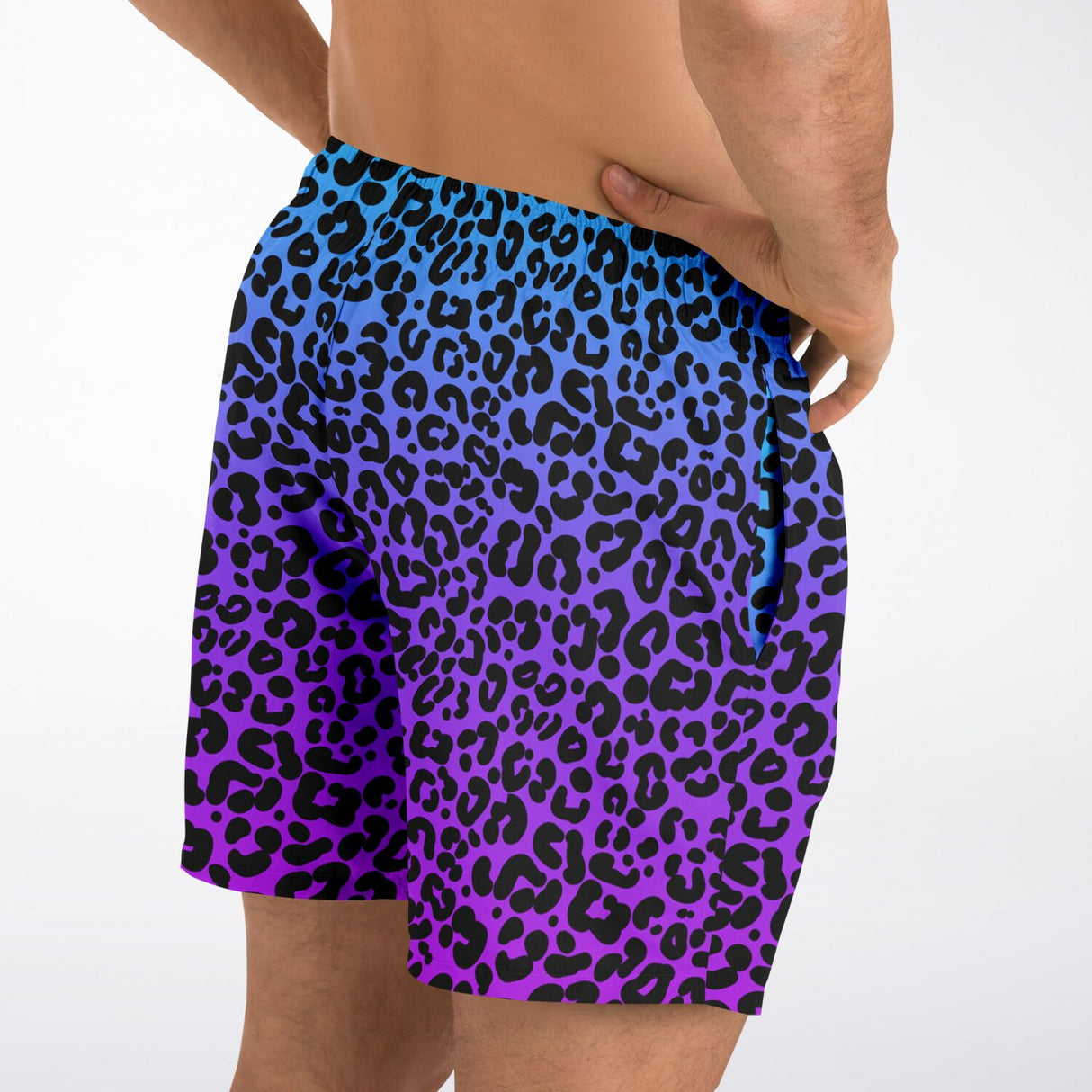 Bañador con estampado de leopardo degradado para hombre de Rad Palm 