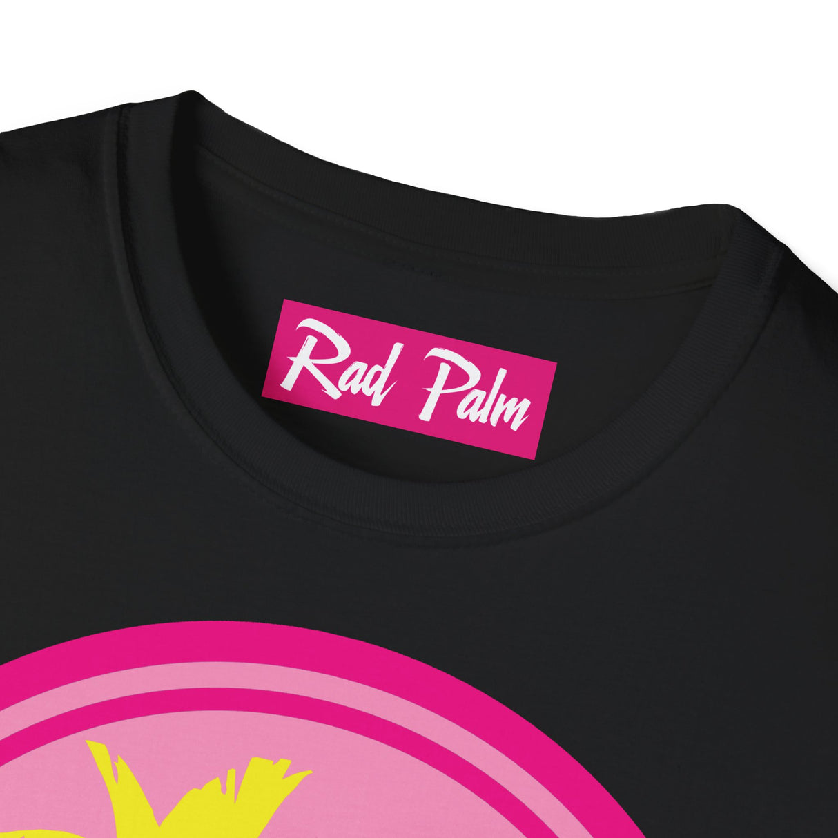 Camiseta unisex de estilo suave con el logotipo de Rad Palm