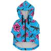 Rad Palm High Capacity Hibiscus Blue Dog Hoodie