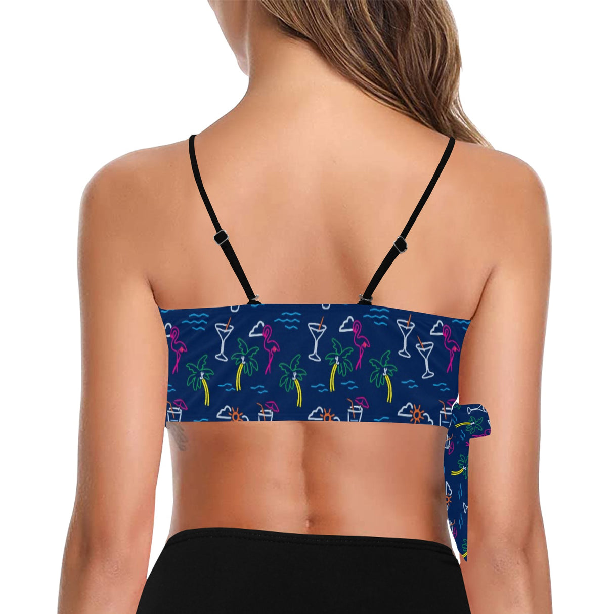 Five O'Clock Somewhere Knot Side Bikini Top