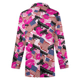 La chaqueta de traje informal de Barbie Patriot