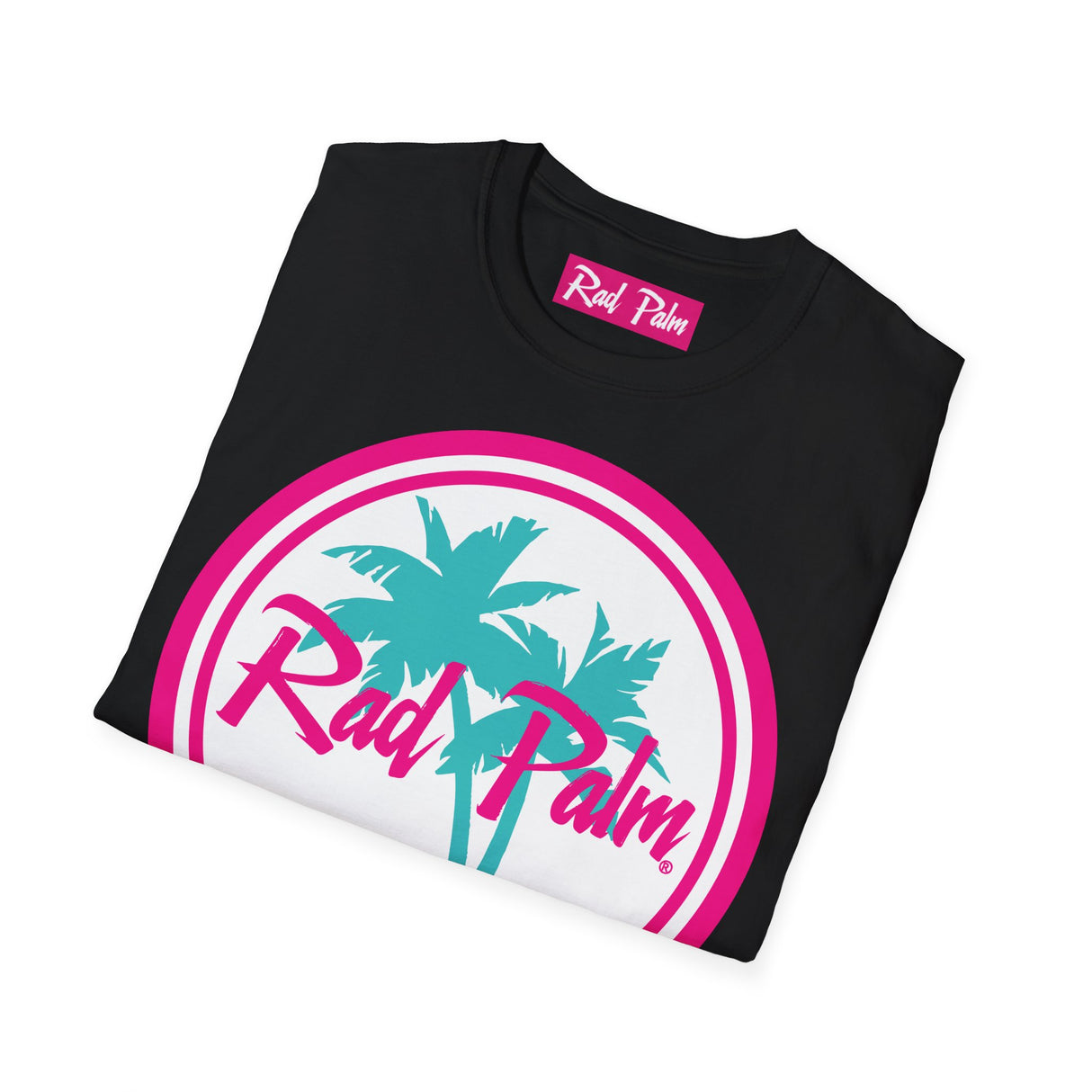 Camiseta unisex de estilo suave con logotipo grande de Rad Palm