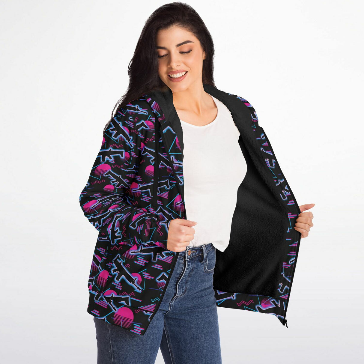 Miami Nights Microfleece Ziphoodie