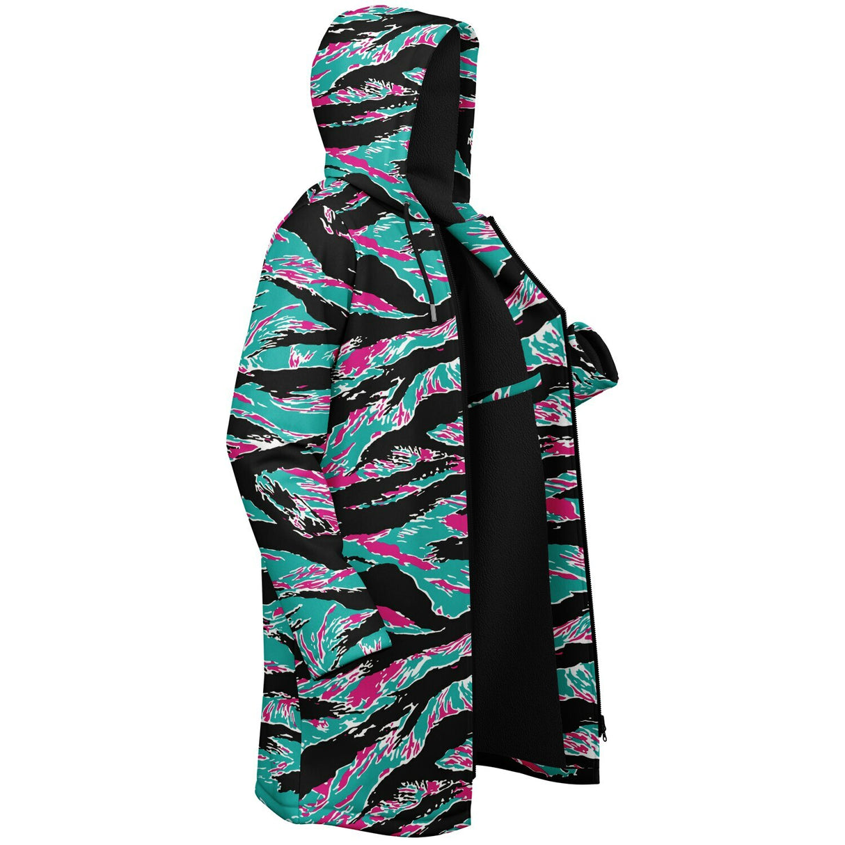 Miami Tiger Stripe Zipper Cloak