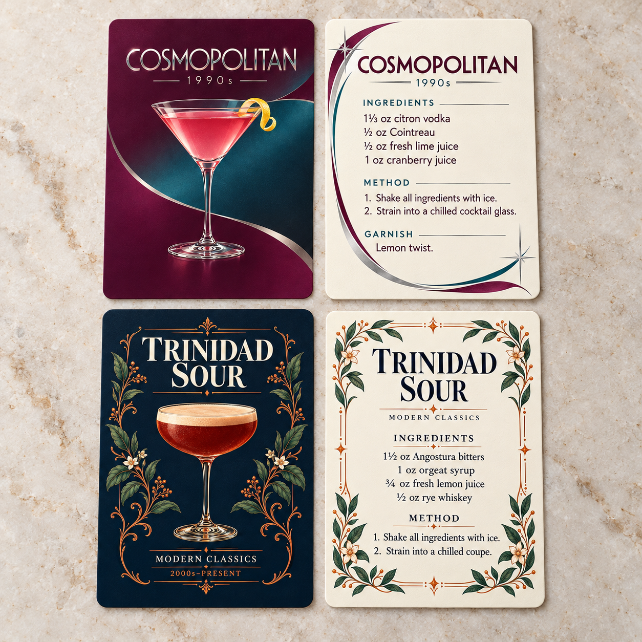 Rad Palm: A Drink Through Time Card Deck