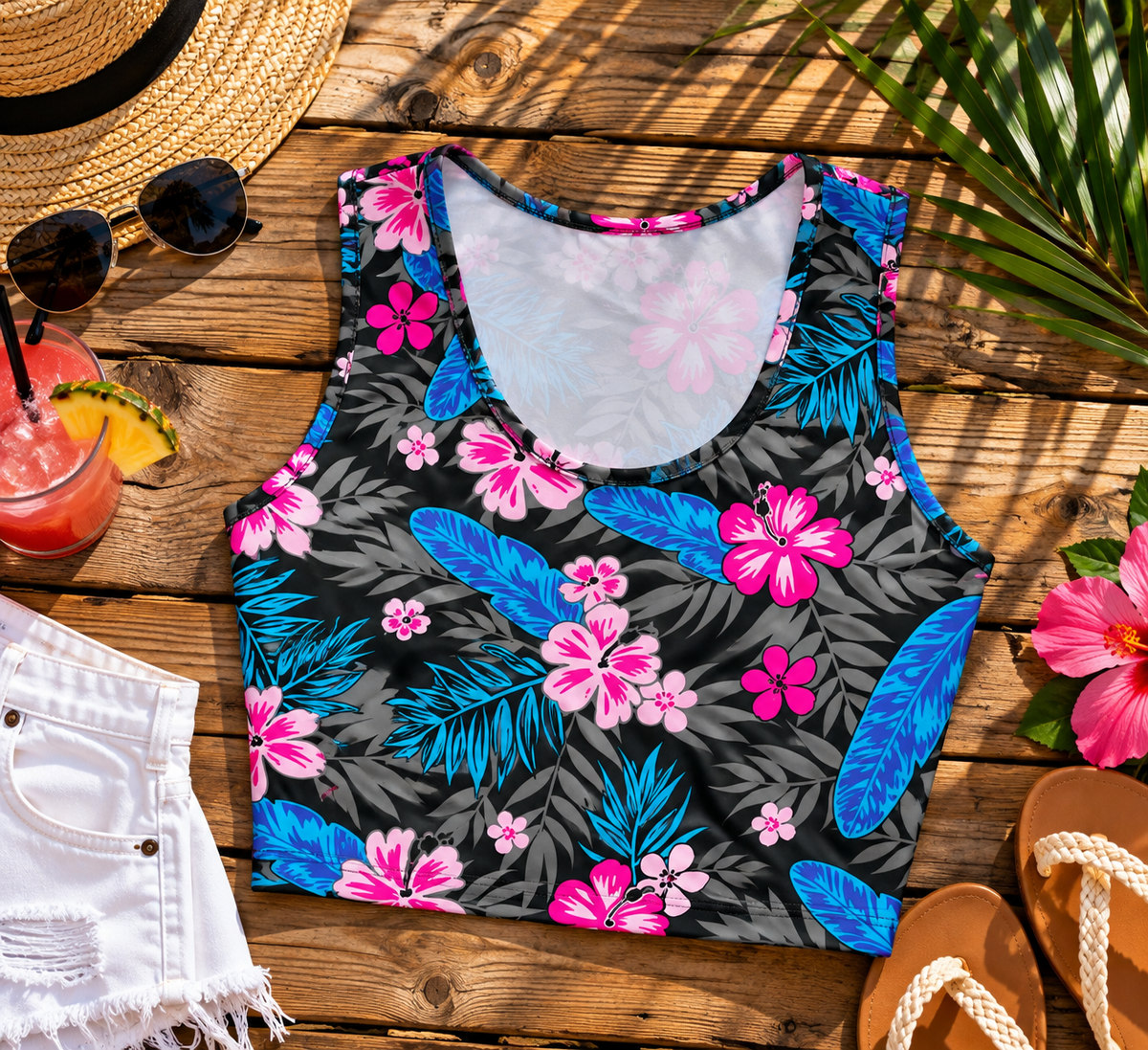 Evening Tropics Crop Top