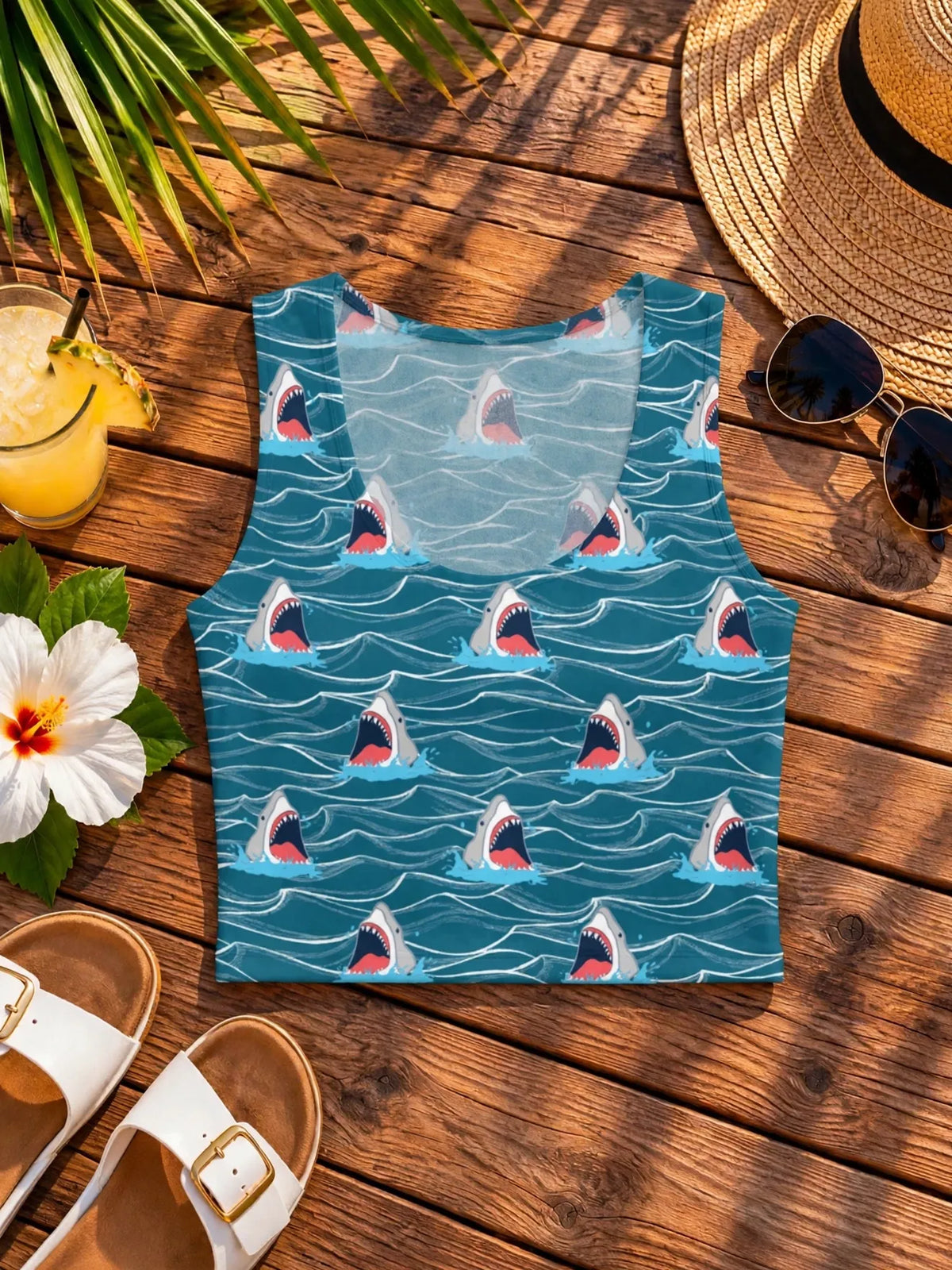 Shark Bait 2 Crop Top
