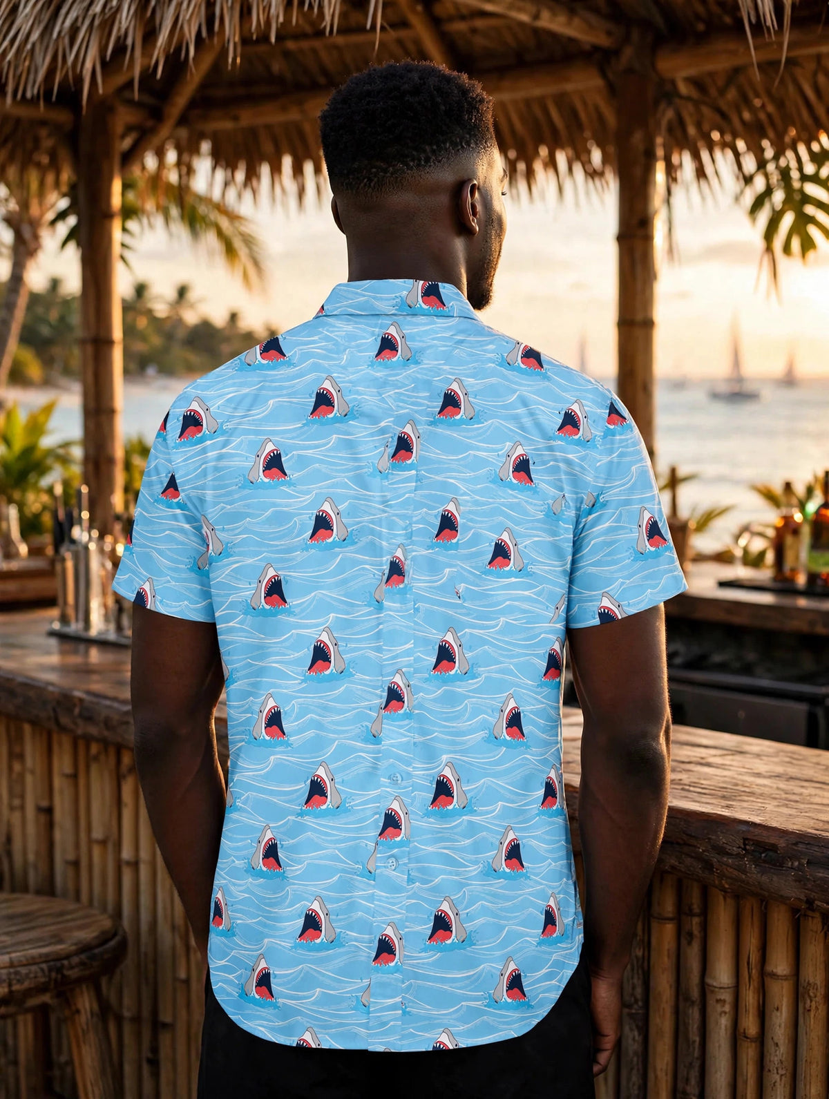 Camiseta de fiesta con cebo para tiburones