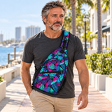 Neon Jungle Sling Bag on Coastal Stroll-25