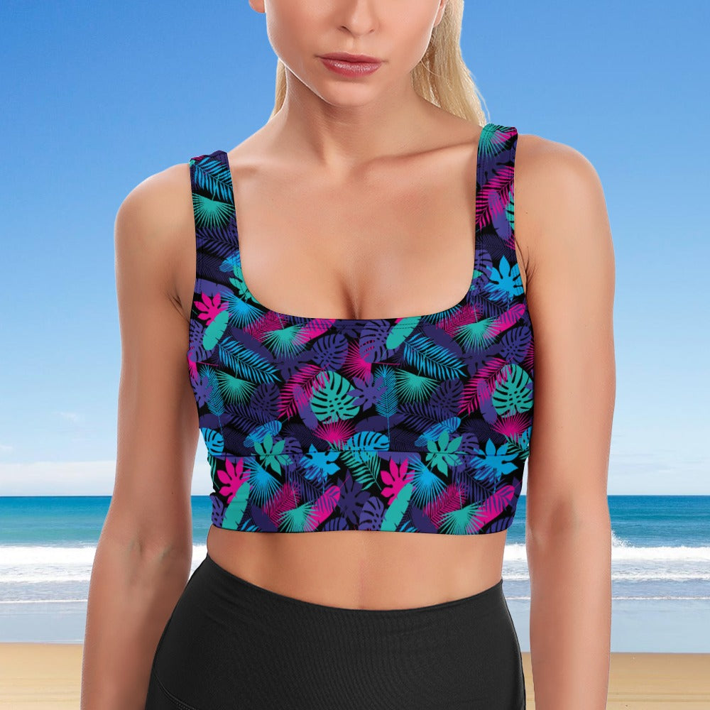 Neon Jungle Longline Bra Top