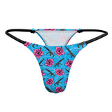 Tanga azul hibisco de alta capacidad