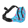 High Capacity Hibiscus Blue Fanny Pack