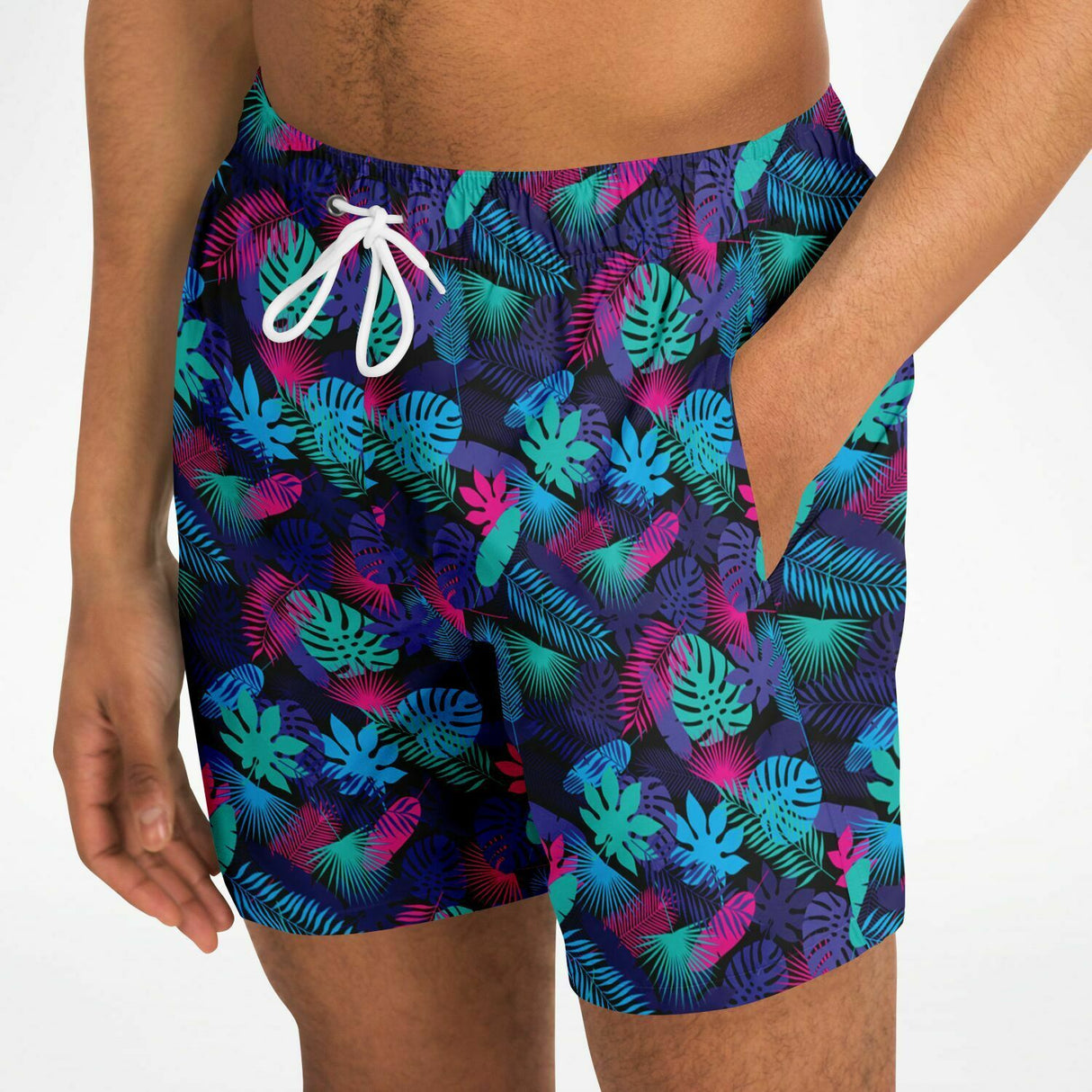 Bañador tipo bóxer para hombre Rad Palm Neon Jungle 