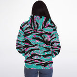 Miami Tiger Stripe Microfleece Ziphoodie