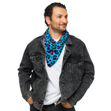 Bandana de leopardo azul