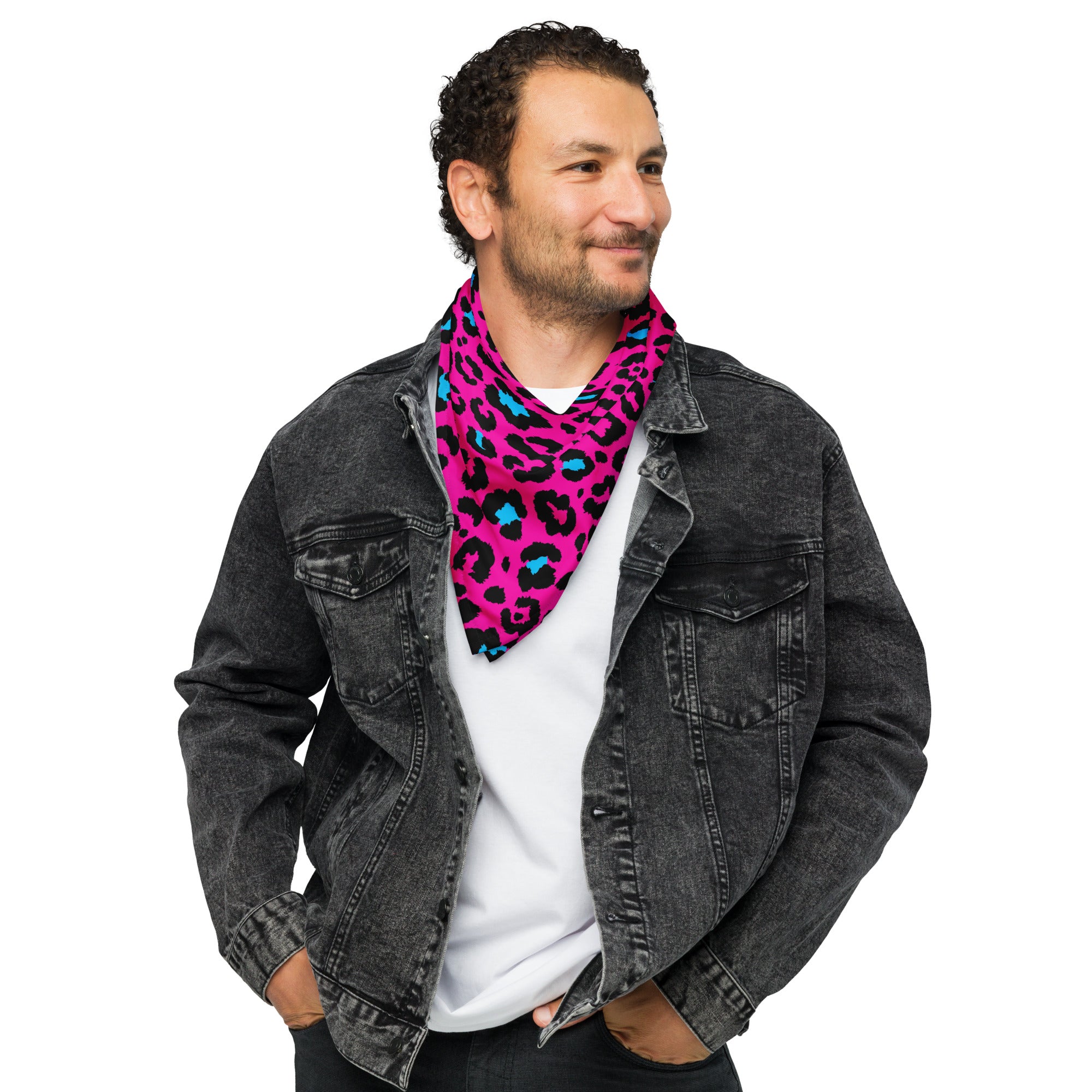 Pink Leopard Bandana