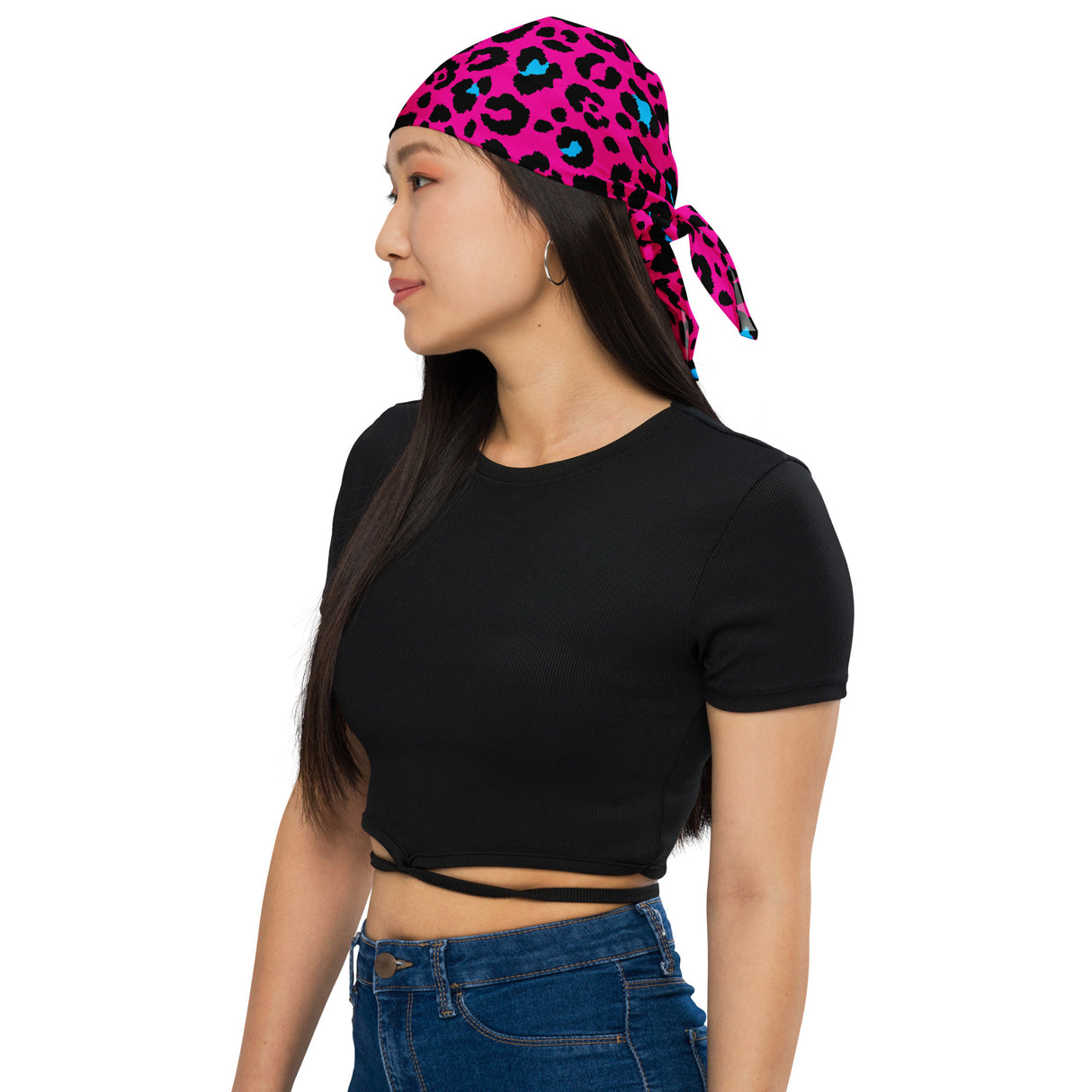 Pink Leopard Bandana