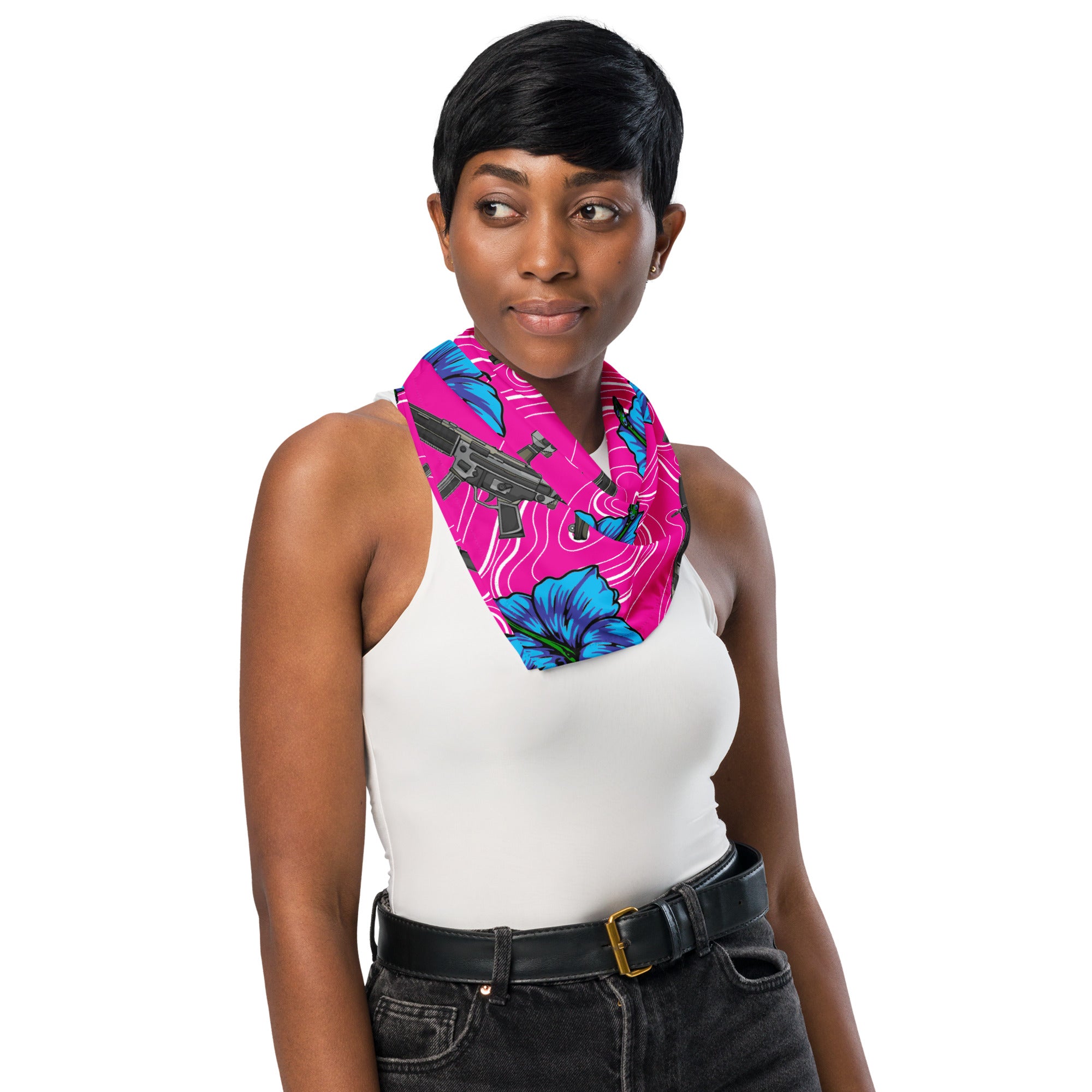 High Capacity Hibiscus Bandana