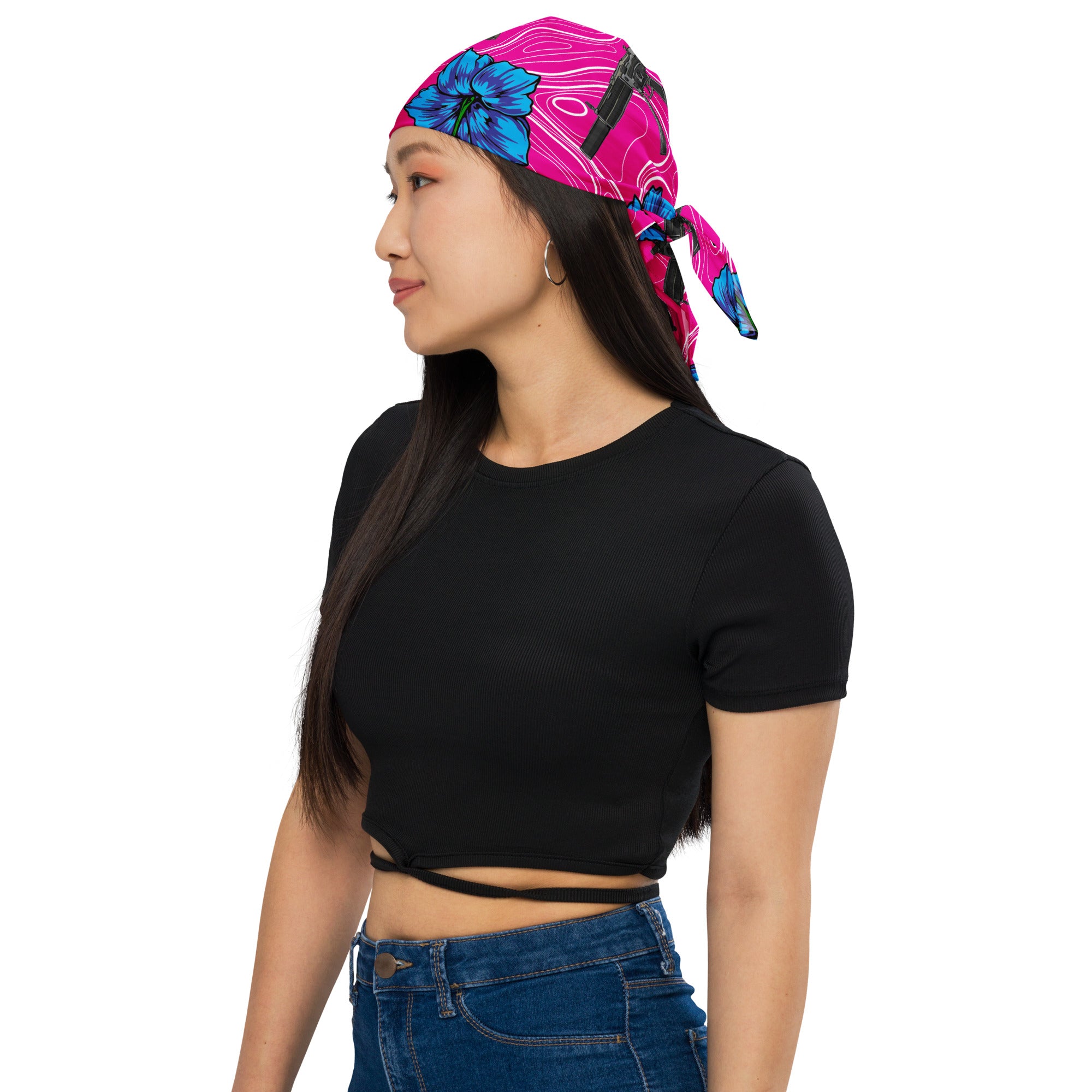 High Capacity Hibiscus Bandana