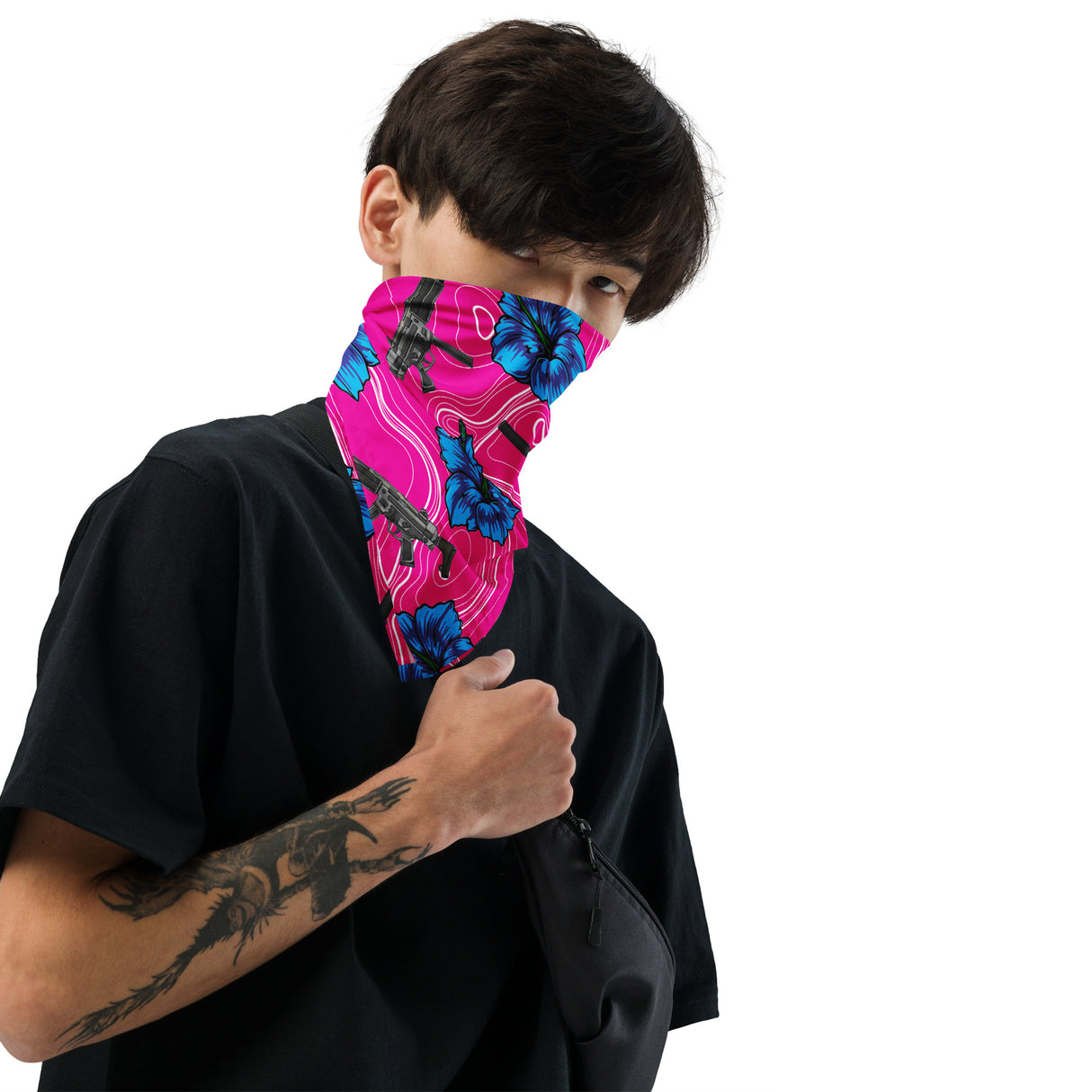 High Capacity Hibiscus Bandana