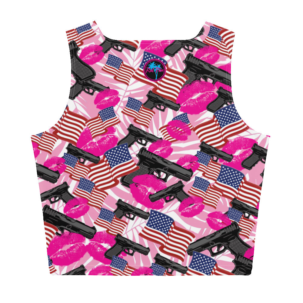 The Patriot Barbie Crop Top