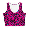 Pink Leopard Crop Top