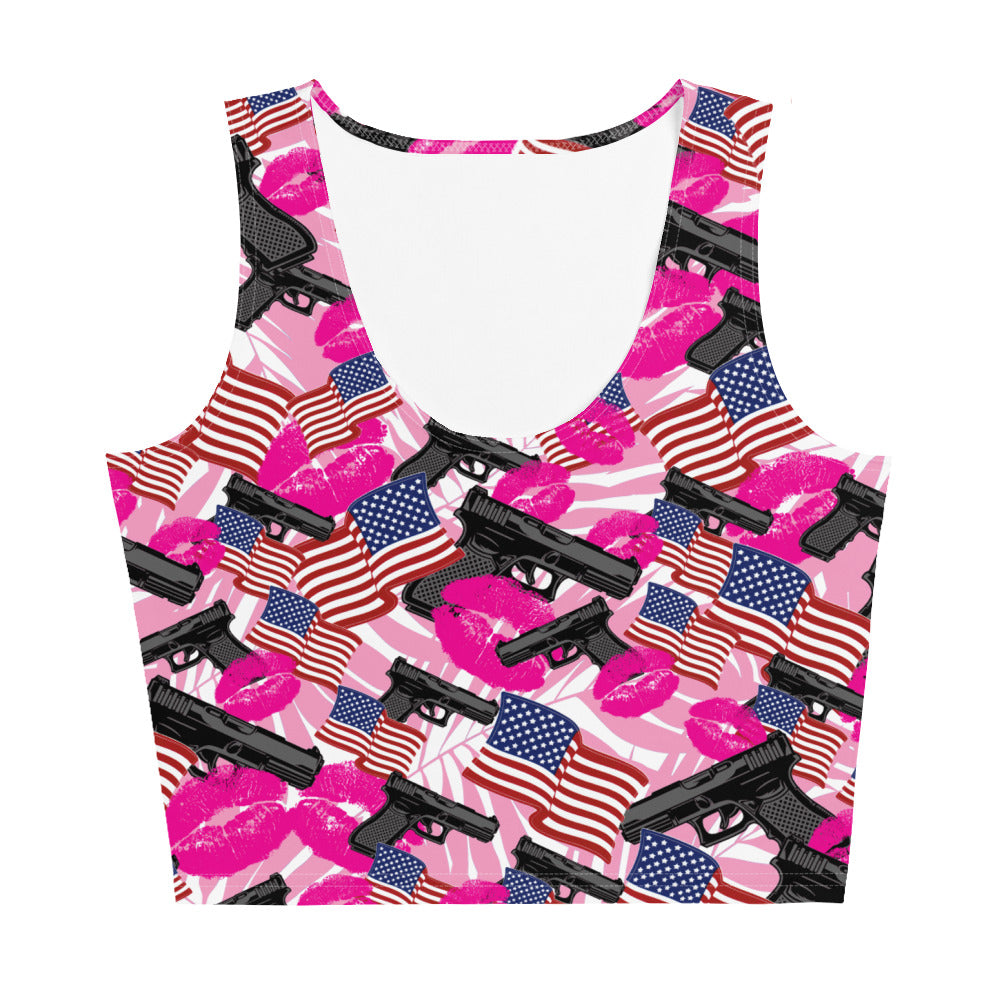 The Patriot Barbie Crop Top