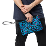 Bolso bandolera de leopardo azul